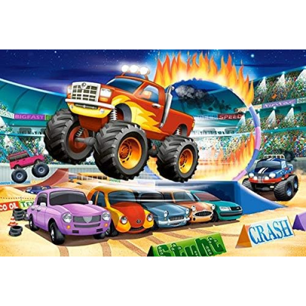 Castorland Puzzle 40 Maxi Pieces, Jumping Monster Truck Castorland Puzzle 40 Maxi Pieces, Jumping Monster Truck