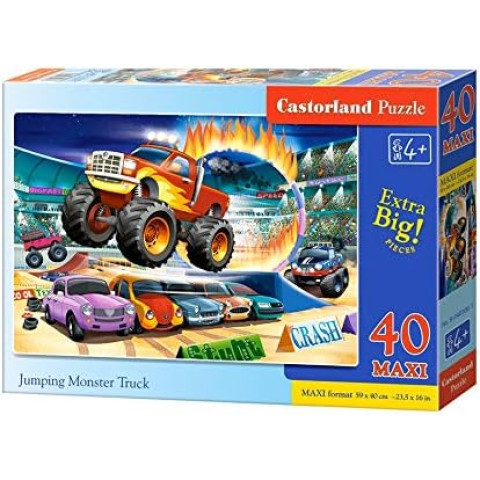 Castorland Puzzle 40 Maxi Pieces, Jumping Monster Truck Castorland Puzzle 40 Maxi Pieces, Jumping Monster Truck
