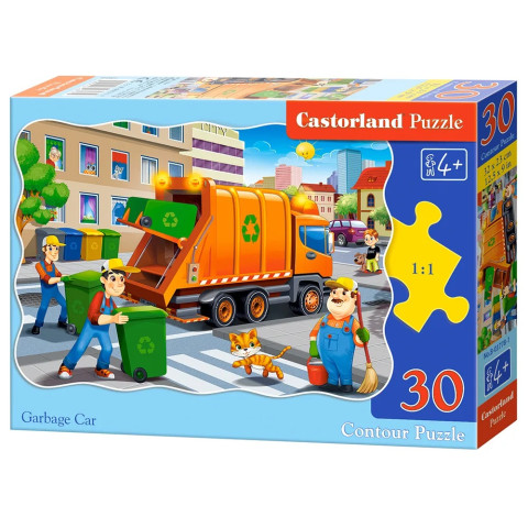 Puzzle Castorland - Garbage Car 30 piese