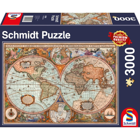 Puzzle Schmidt - Harta antică, 3000 piese