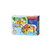 Puzzle Castorland 2 in 1 Contur - Noahs Adventure, 9/15 Piese