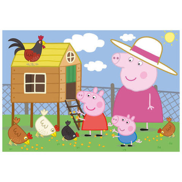 Puzzle 24 piese Dino - Peppa Pig