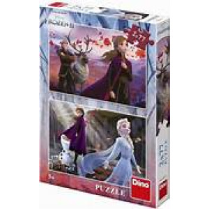 Puzzle 2 in 1 - Frozen II (77 piese)