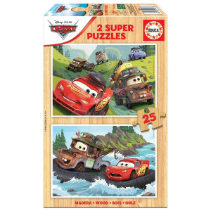 Puzzle Educa 2x25 piese, Cars