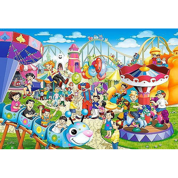 Puzzle 40 piese Maxi Amusement Park - Castorland Puzzle 40 piese Maxi Amusement Park - Castorland