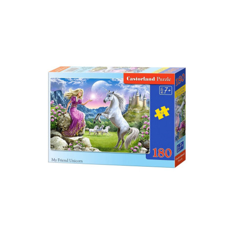 Puzzle Castorland - My Friend Unicorn, 180 Piese