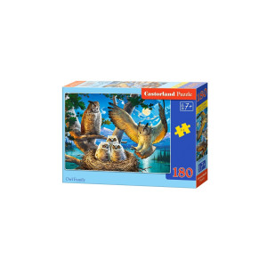 Puzzle Castorland - Owl Family, 180 piese