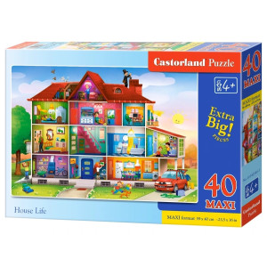 Puzzle Castorland House Life, 40 piese maxi