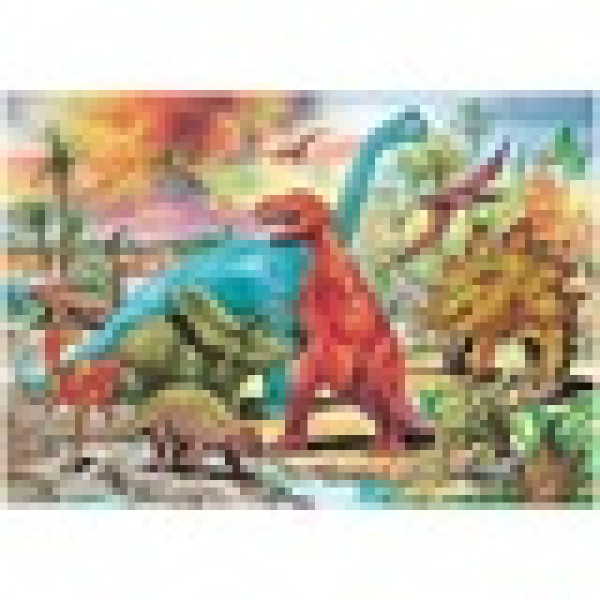Puzzle Educa - Dinosaurs, 100 piese