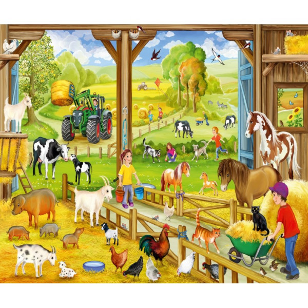 Puzzle Schmidt - Bauernhof, 3x48 piese