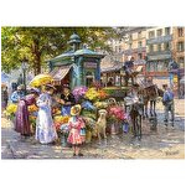 Puzzle Timaro - Blumenmarket, 1000 piese