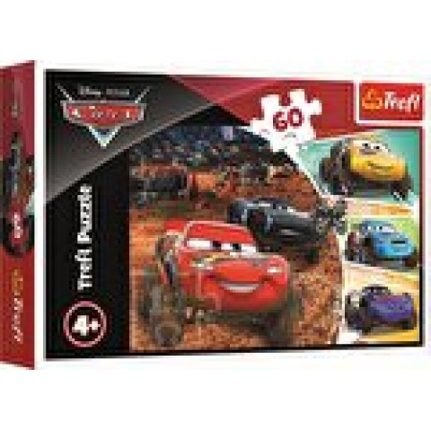 Puzzle Trefl Fulger McQueen cu prietenii, 60 piese