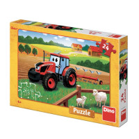 Puzzle Zetor Tractorul Vesel Dino Toys, 24 piese