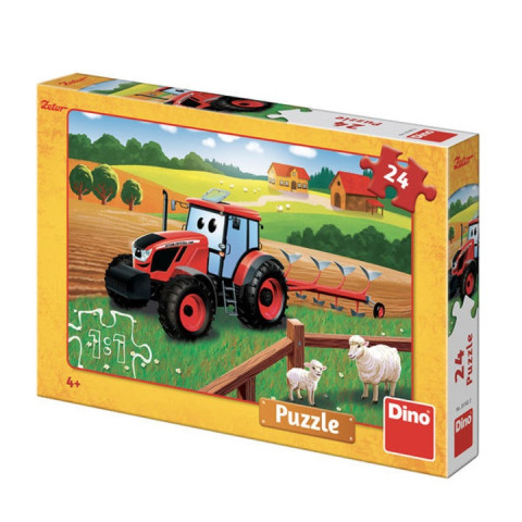 Puzzle Zetor Tractorul Vesel Dino Toys, 24 piese