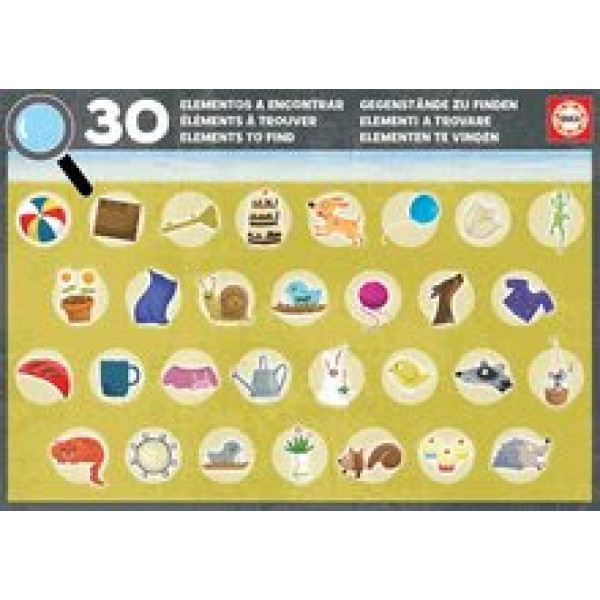 Puzzle oraș Detectives Busy Town Educa caută 30 articole 50 piese