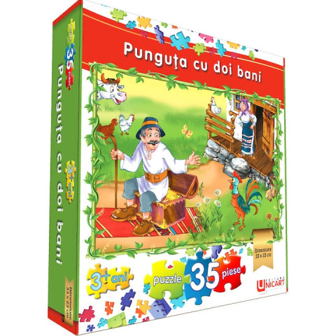Puzzle 35 piese - Punguța cu doi bani