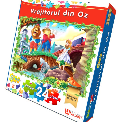Puzzle 24 piese - Vrăjitorul din Oz 33x23 cm