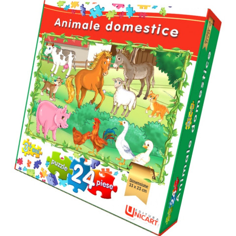 Puzzle 24 piese - Animale Domestice