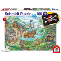 Puzzle Schmidt: Insula piratilor, 100 piese
