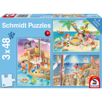 Schmidt Puzzle, Pirates 3x48 piese