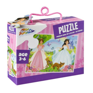 Puzzle Prințese, 45 Piese, Grafix