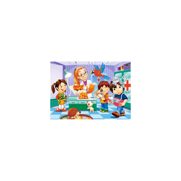 Puzzle Castorland - At the Animal Doctor, 60 piese