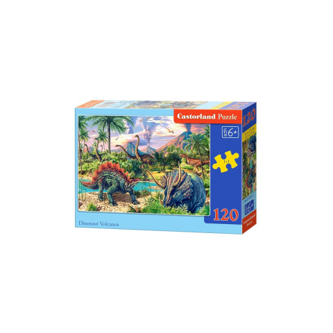 Puzzle Castorland - Dinosaur Volcanos, 120 piese