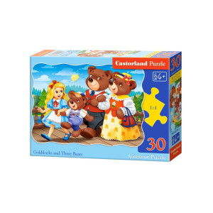 Puzzle Castorland - Goldilocks And Three Bears, 30 piese