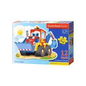 Puzzle Castorland Maxi - Funny Digger, 12 Piese