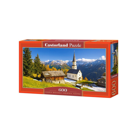 Puzzle Castorland Panoramic - Church Marterle, 600 Piese