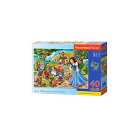 Puzzle Castorland - Snow White And The Seven Dwarfs, 40 Piese