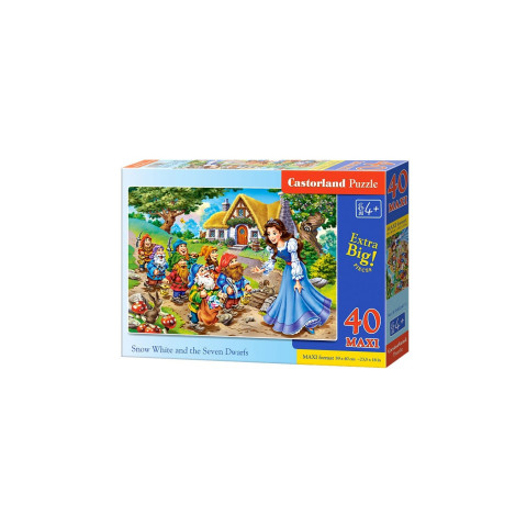 Puzzle Castorland - Snow White And The Seven Dwarfs, 40 Piese