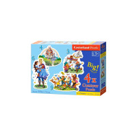 Puzzle Castorland - Snow White Story, 3/4/6/9 piese XXL