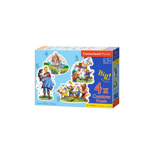 Puzzle Castorland - Snow White Story, 3/4/6/9 piese XXL