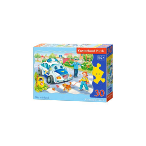 Puzzle Castorland - Way to School, 30 piese