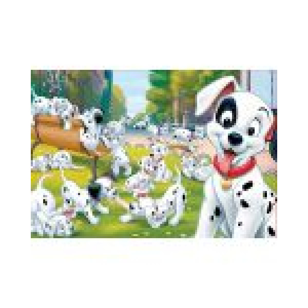 Puzzle Educa 2 x 25 de piese - Animale Disney, 101 dalmatieni si pisicile aristocrate