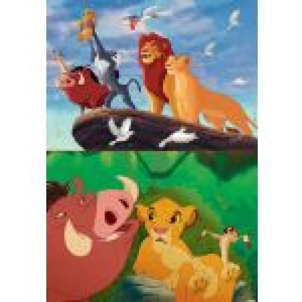 Puzzle Educa din 2 x 48 piese - The Lion King