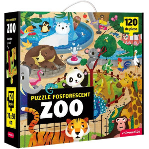 Puzzle fosforescent 120 piese. Zoo