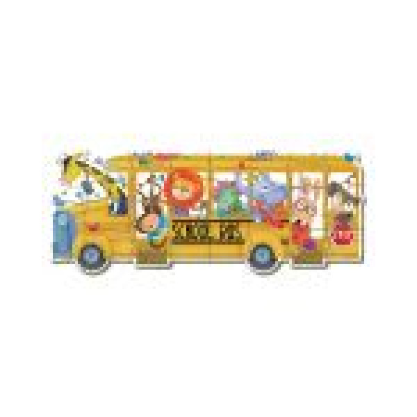 Puzzle pentru bebelus Educa 5 in 1 - Animals Bus