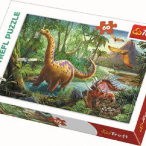 Puzzle Migrația Dinozaurilor, 60 Piese