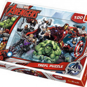 Puzzle Incepe Atacul Marvel, 100 Piese