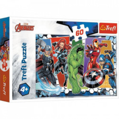 Puzzle 60 piese, Trefl, Invincibilii Avengers