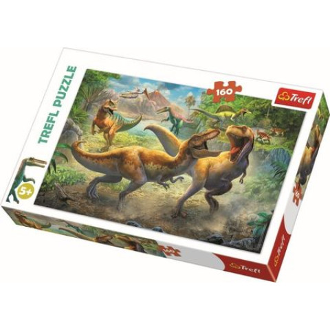 Puzzle Tyrannosauri In Luptă, 160 Piese