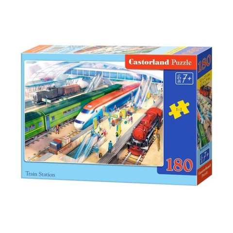 Puzzle Castorland, Train Station, 180 piese Puzzle Castorland, Train Station, 180 piese