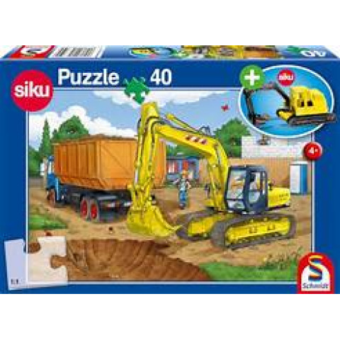 Puzzle, Excavator model SIKU 40 piese