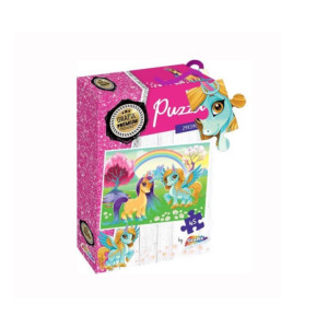 Puzzle Grafix, 45 piese, Unicorn și Cal înaripat